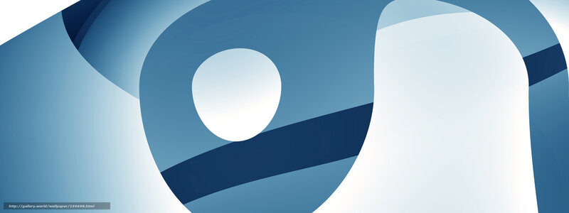 Abstract Blue Shapes — Calm