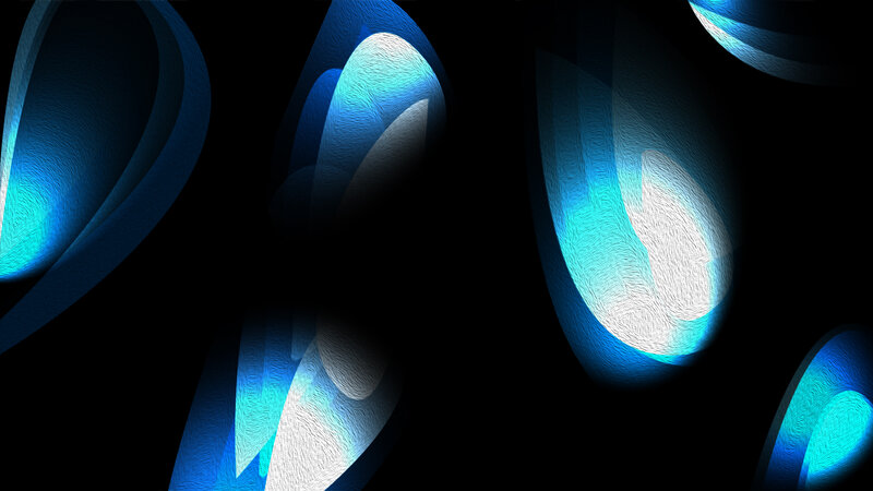 Abstract Blue Shapes — Dark