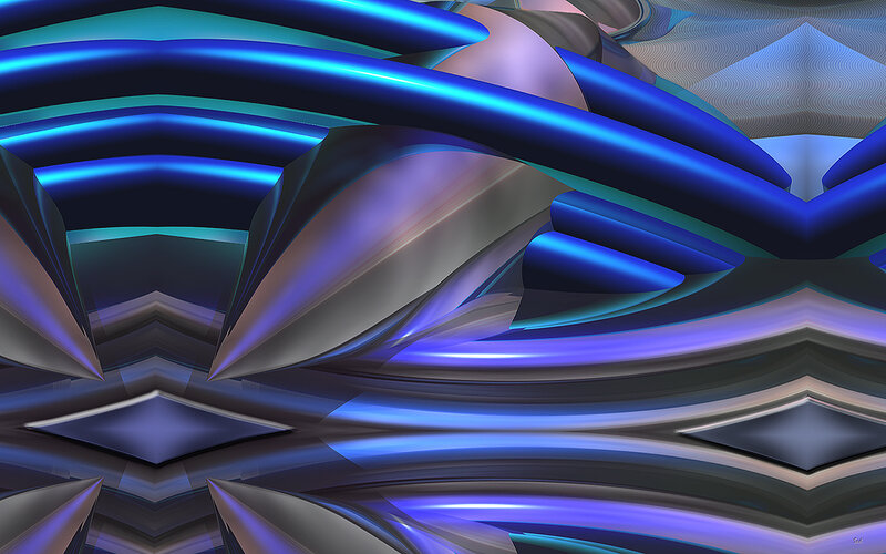 Abstract Blue Shapes — Dynamic