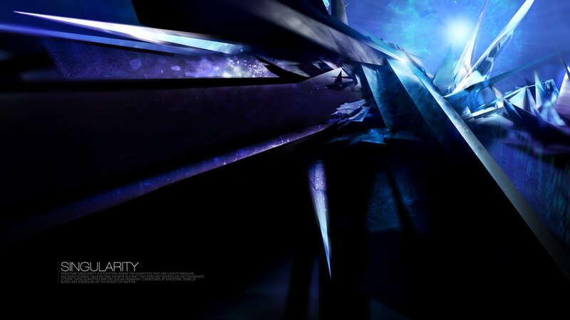 abstract blue singularity