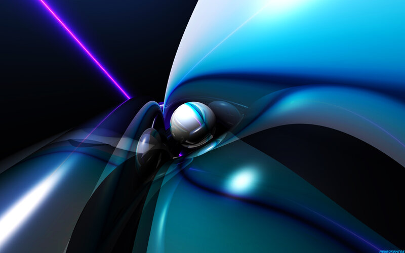 Abstract Blue Sphere