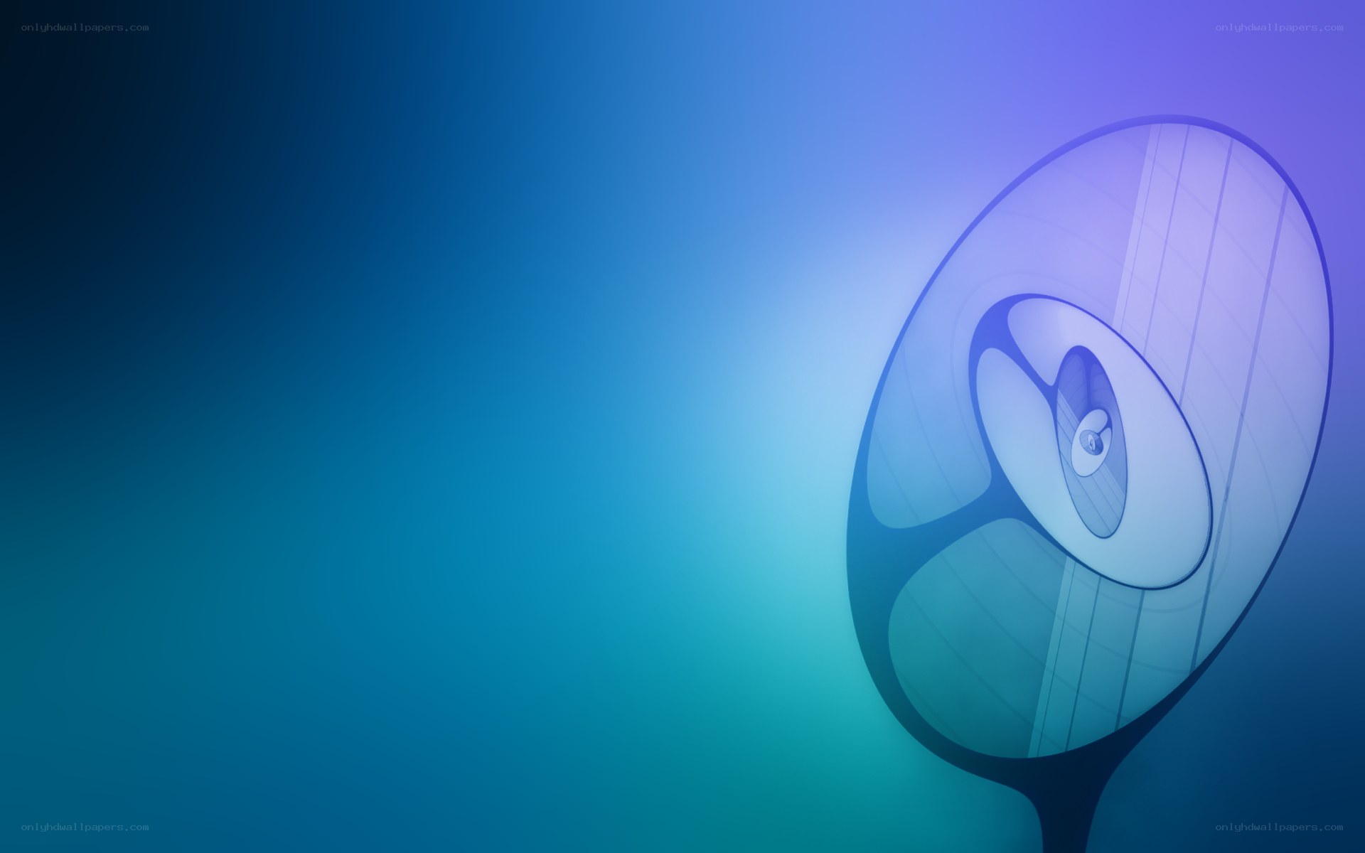 abstract blue spiral design