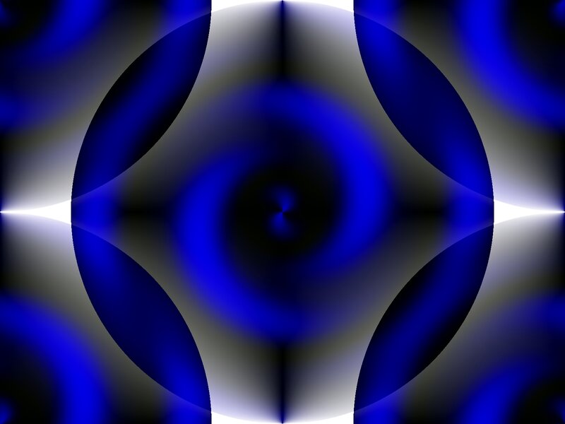 Abstract Blue Spiral Pattern — Hypnotic
