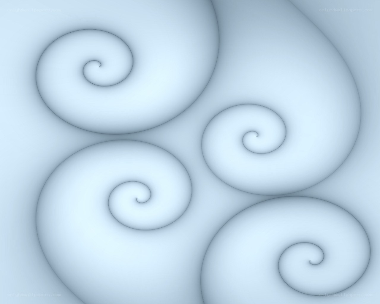 Abstract blue spiral patterns