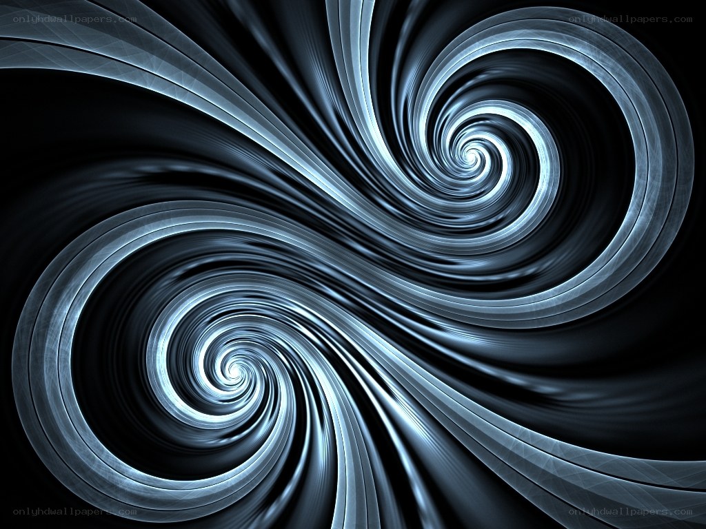 Abstract blue spiral patterns