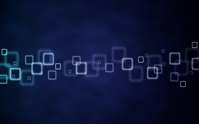 abstract blue squares animation