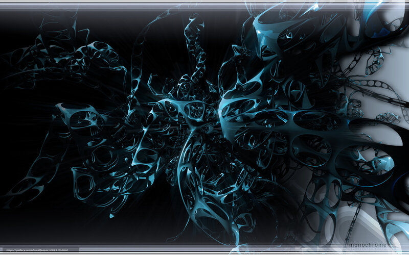 Abstract Blue Structures