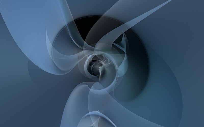 Abstract Blue Swirl — Calm, Circle