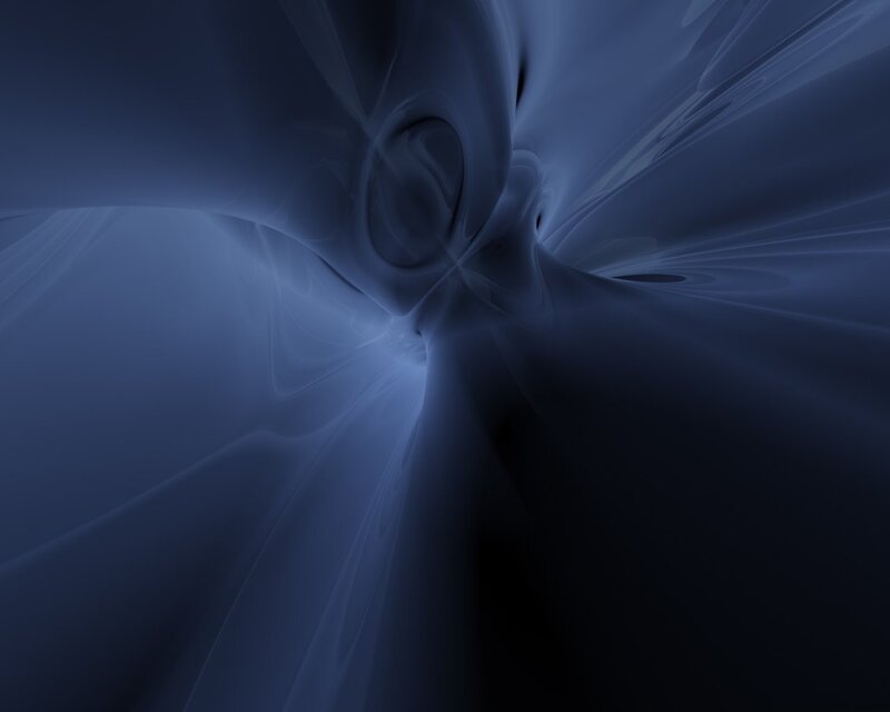 Abstract Blue Swirl — Dark