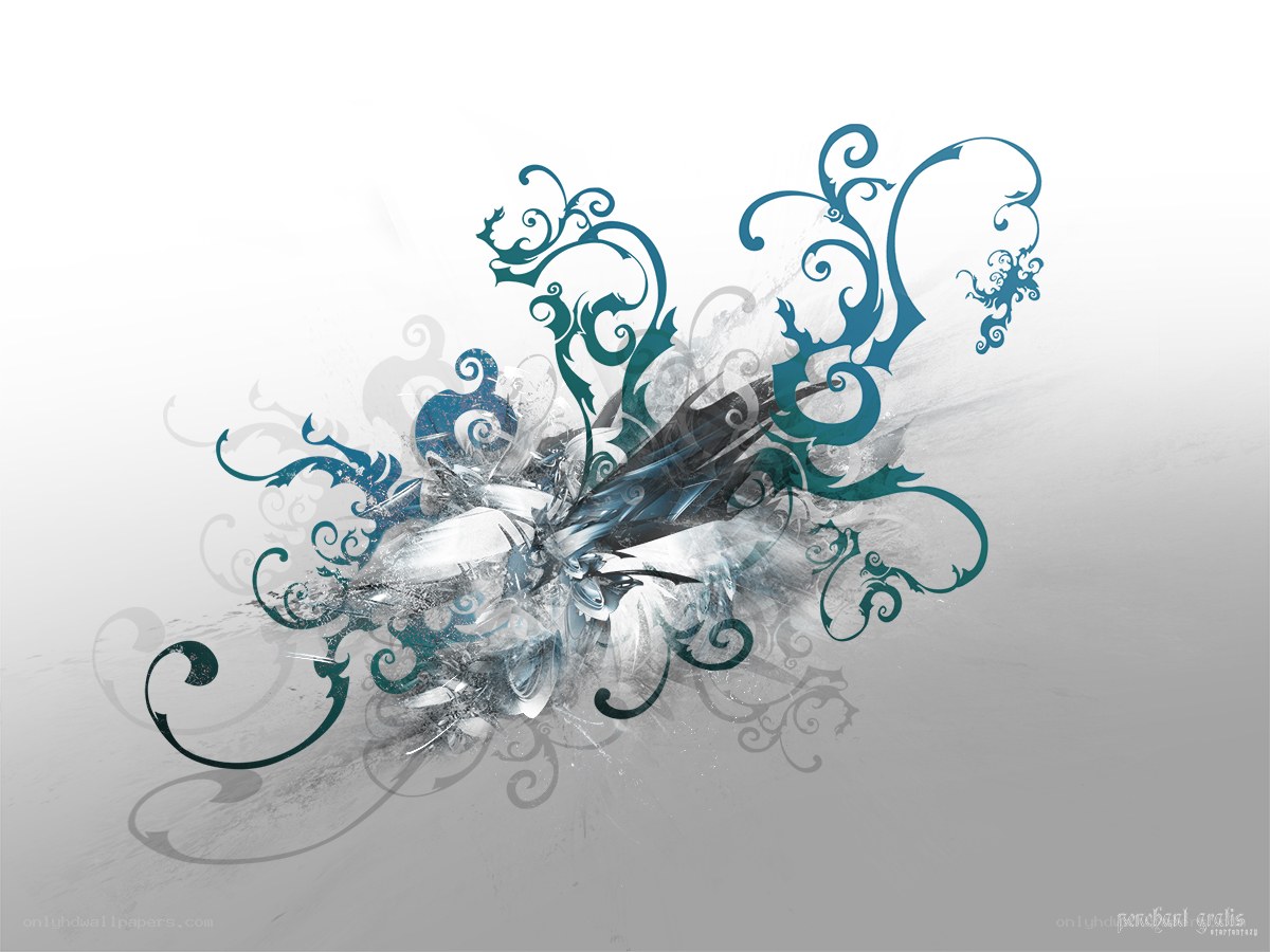 abstract blue swirl design