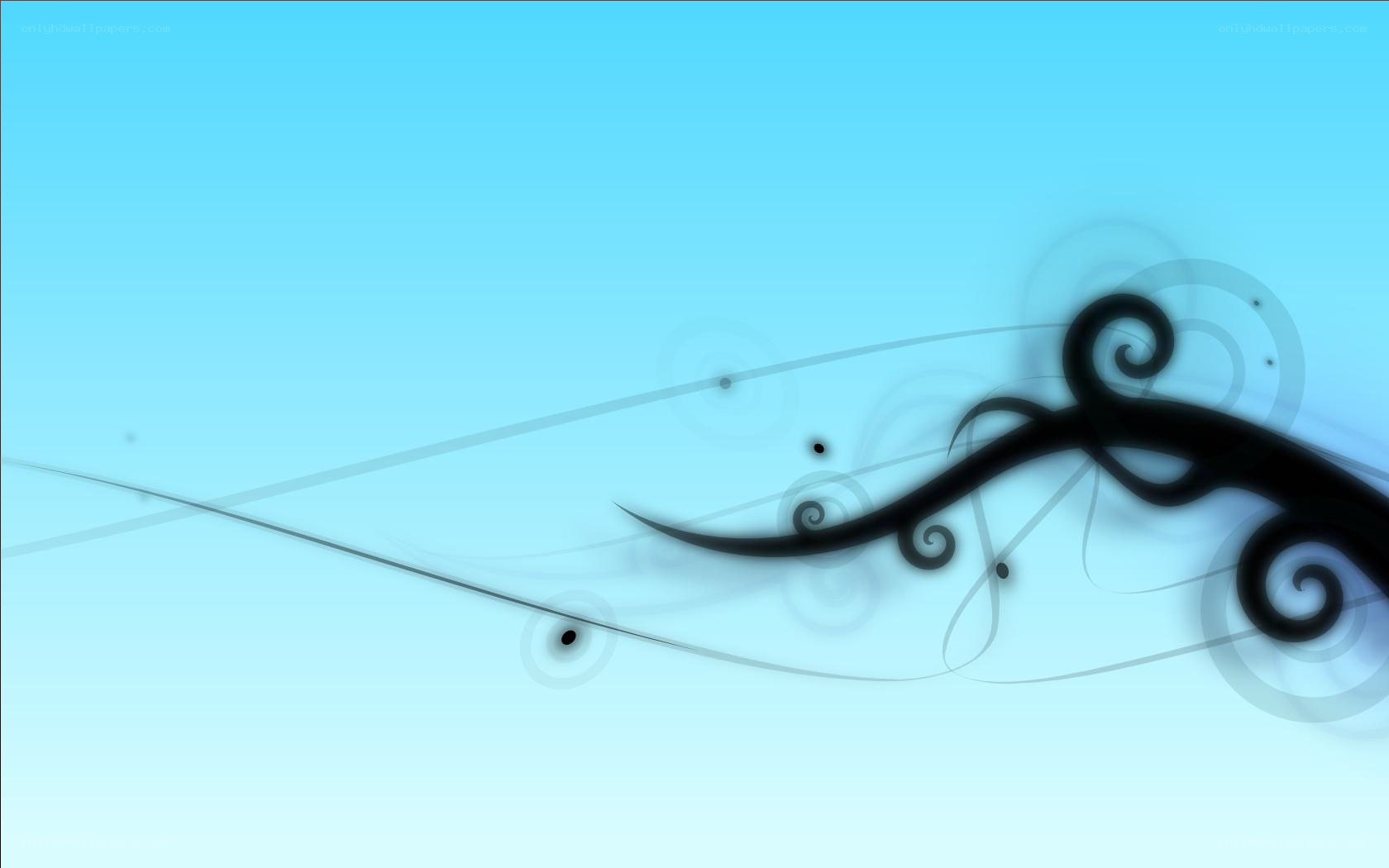 abstract blue swirl design