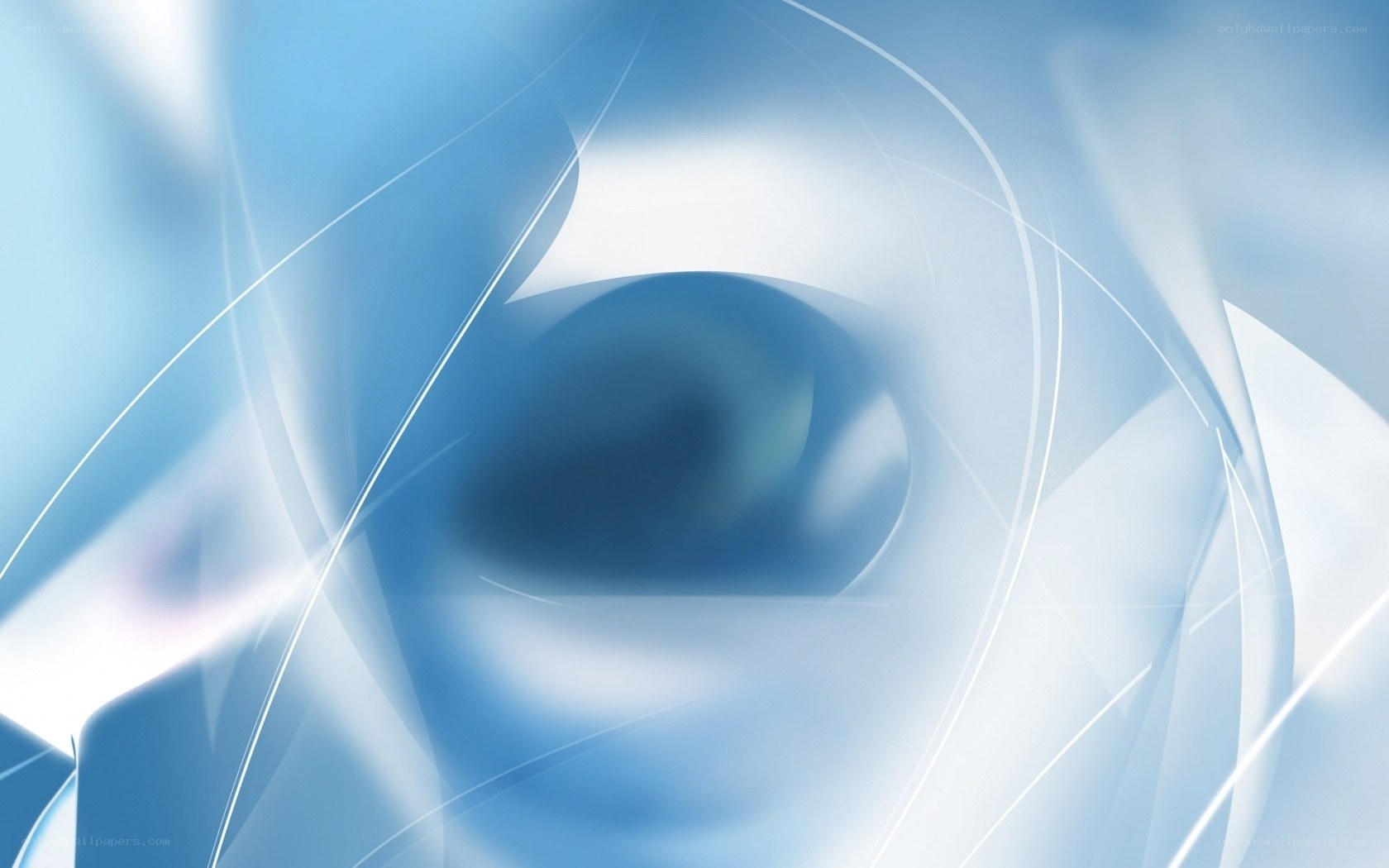 Abstract blue swirl design
