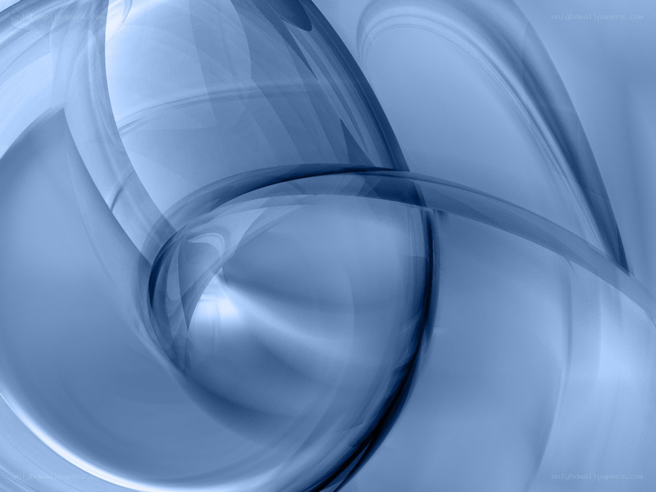 Abstract blue swirl design