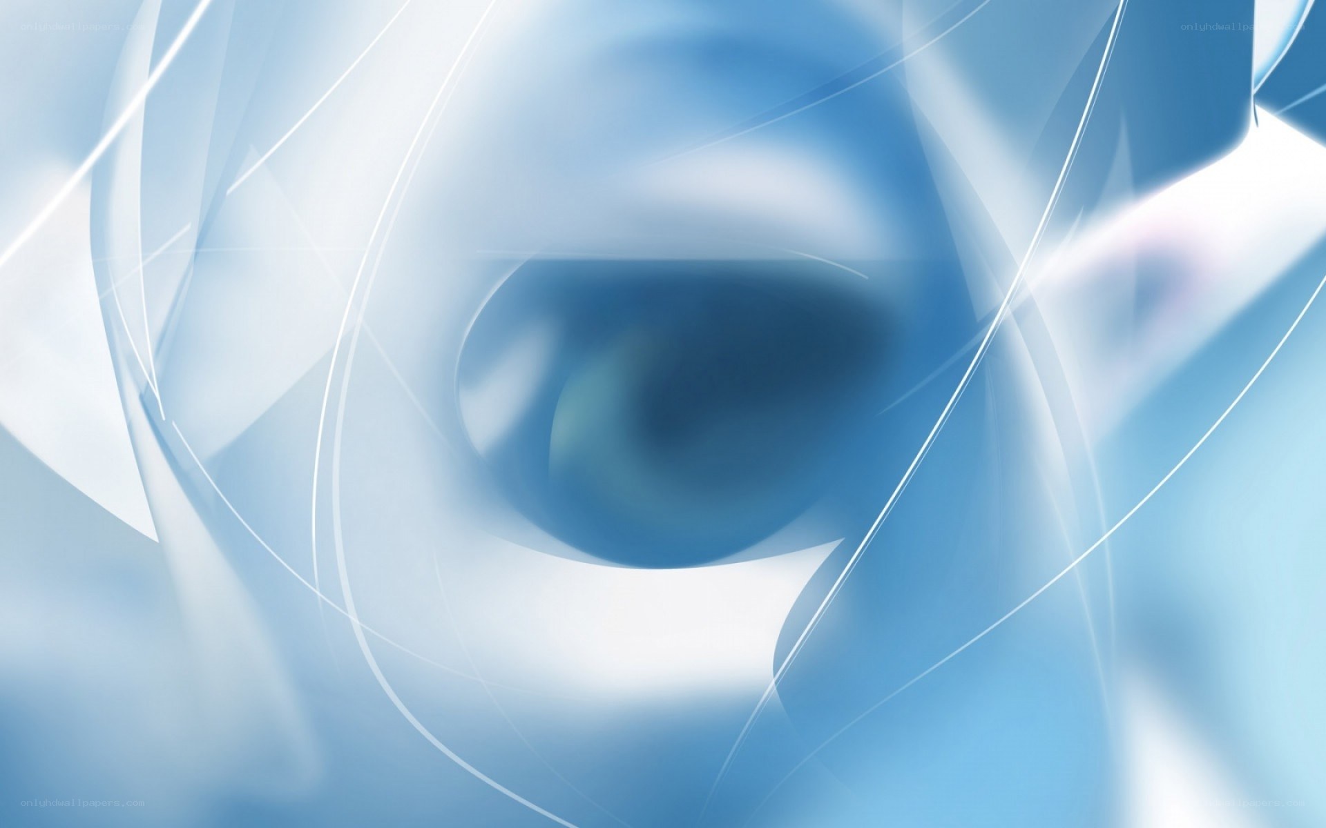 abstract blue swirl design