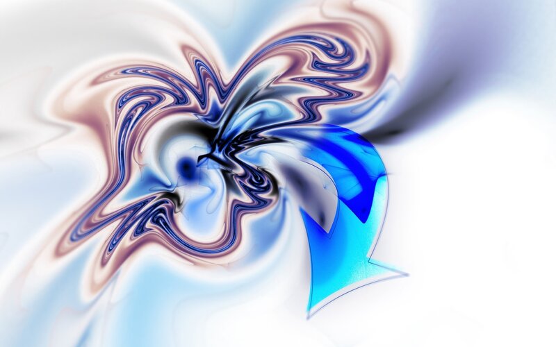 Abstract Blue Swirl — Dynamic, Digital Art