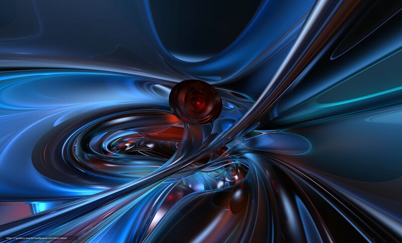 Abstract Blue Swirl — Dynamic