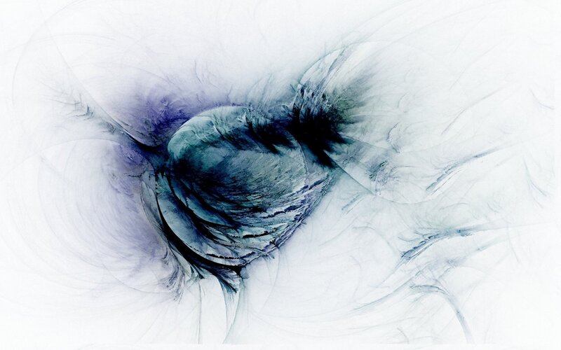 Abstract Blue Swirl — Ethereal, Digital Art