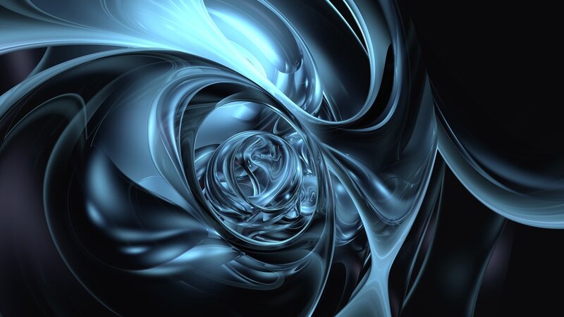 Abstract blue swirl pattern