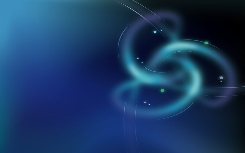 Abstract Blue Swirl — Serene, Digital Art