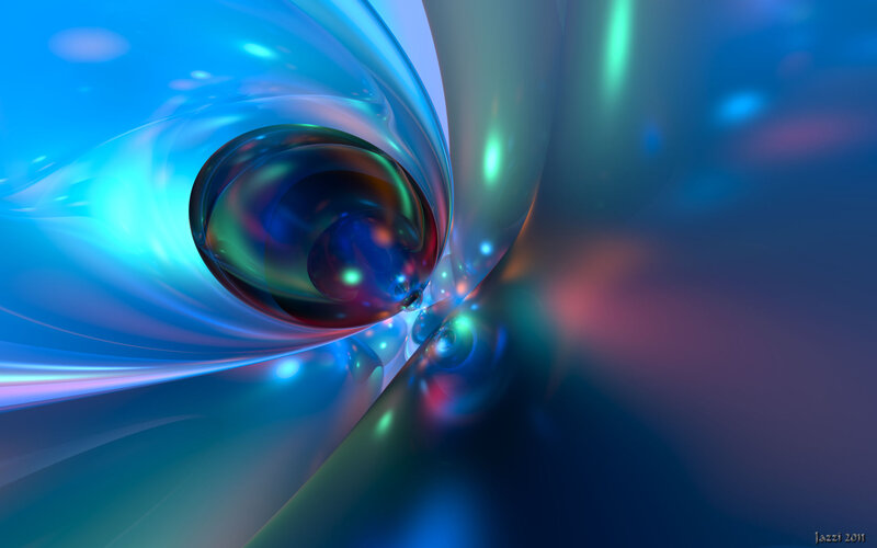 Abstract Blue Swirl — Serene