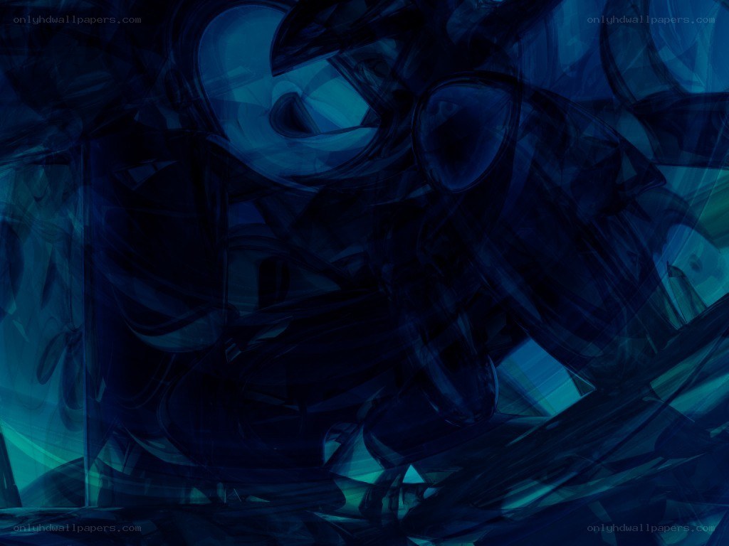 Abstract blue swirls