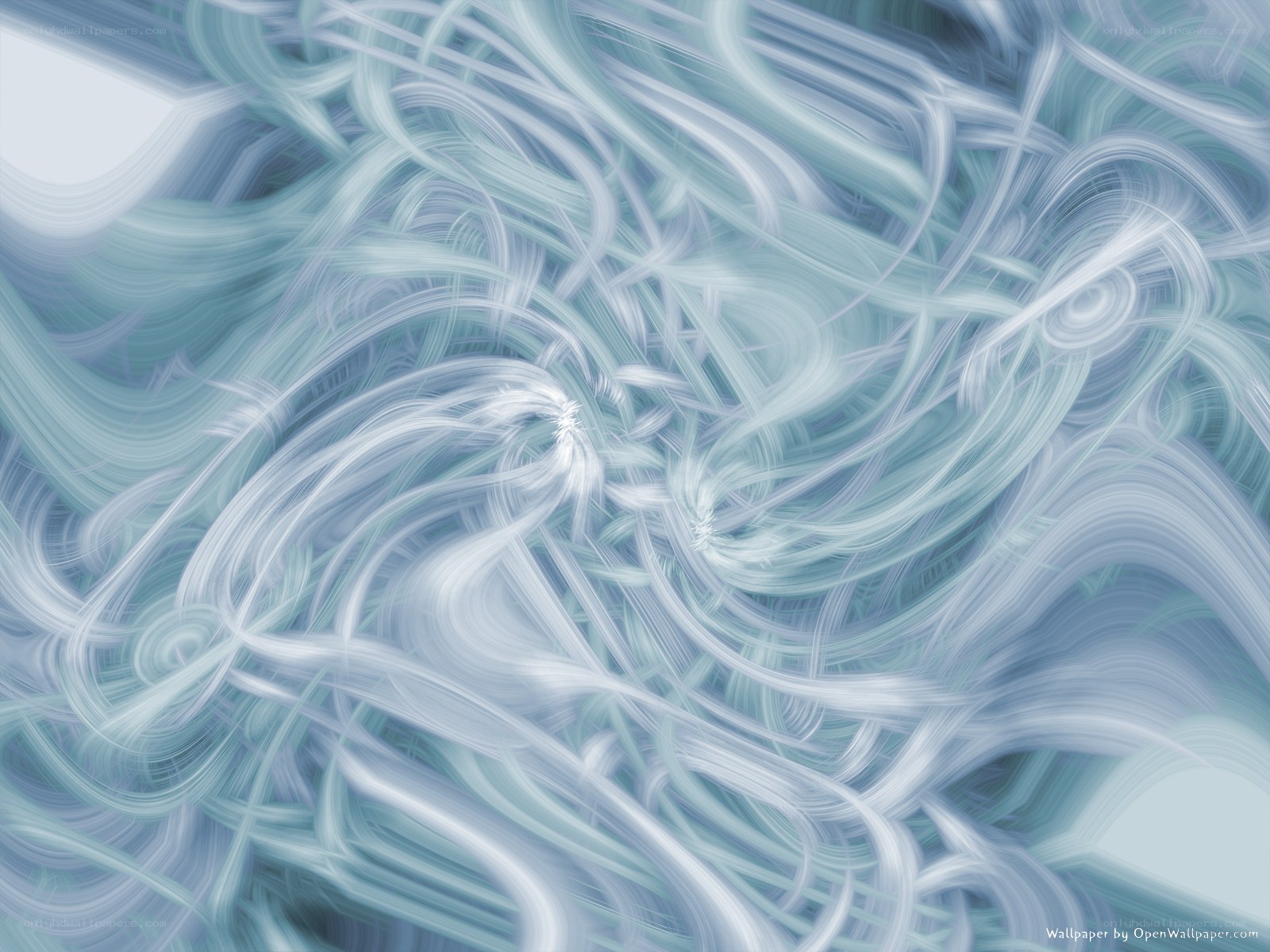 Abstract blue swirls
