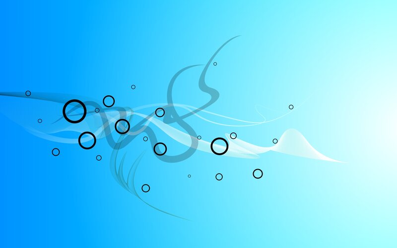 Abstract Blue Swirls — Calm, Circles, Lines