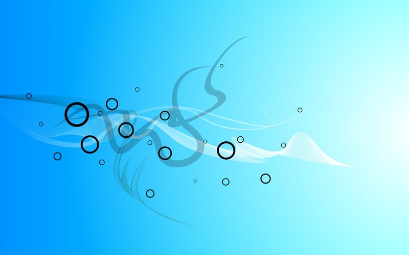 Abstract Blue Swirls — Calm, Circles, Lines, White