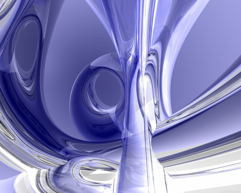 Abstract Blue Swirls — Calm, Digital Art, Circles