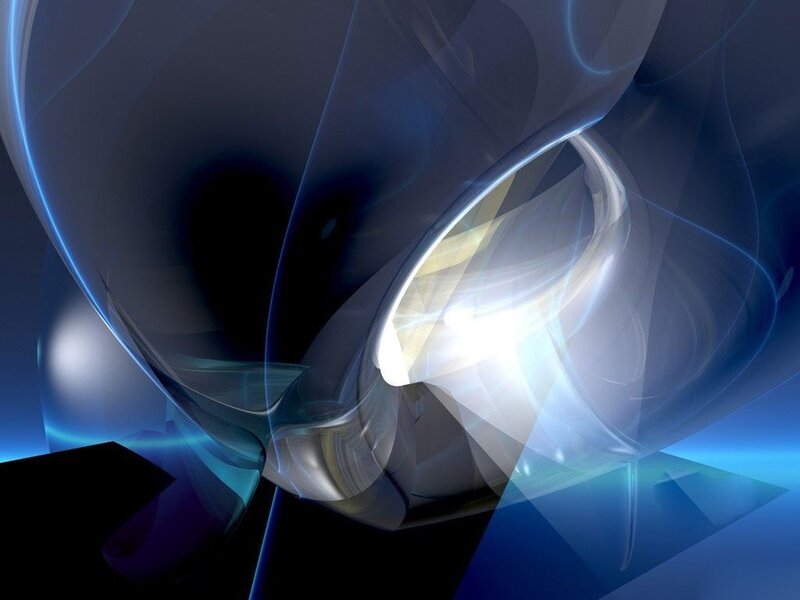 Abstract Blue Swirls — Dynamic, Digital Art