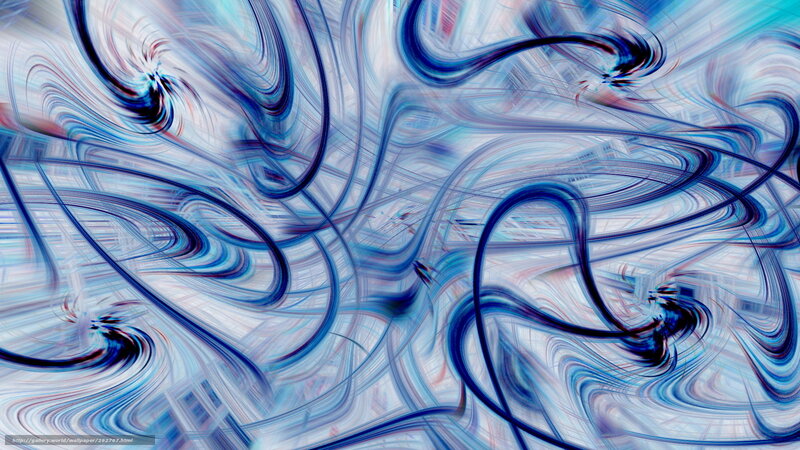 Abstract Blue Swirls — Dynamic, Lines
