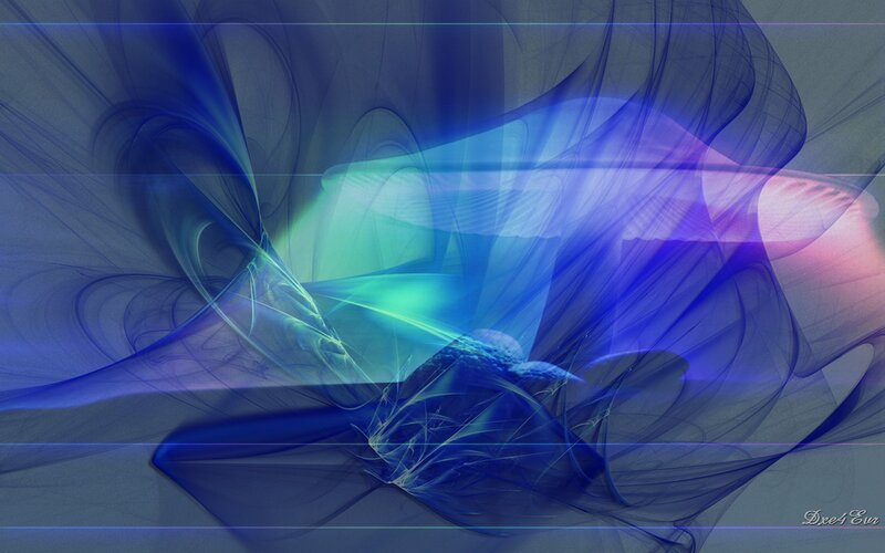 Abstract Blue Swirls — Ethereal, Digital Art