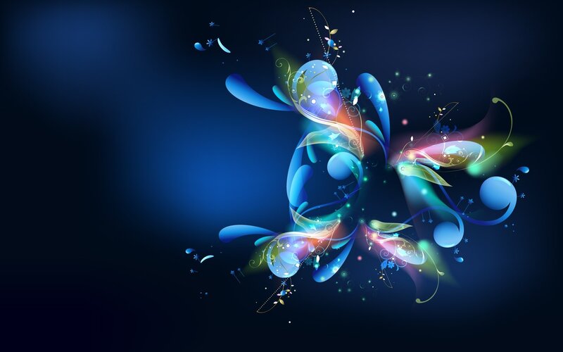 Abstract Blue Swirls — Ethereal