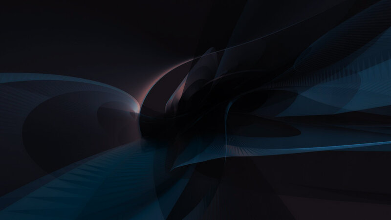 Abstract Blue Swirls — Mysterious