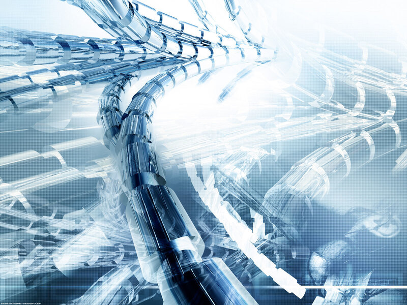 abstract blue technology design
