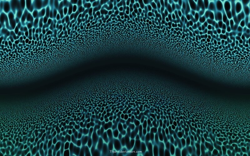 Abstract Blue Tunnel — Mysterious