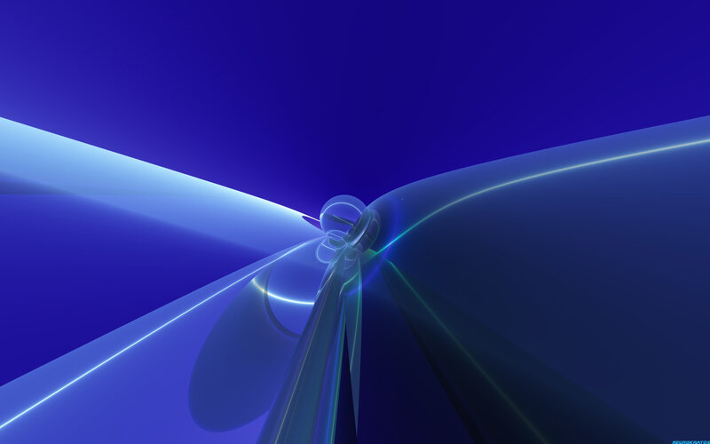 Abstract Blue Tunnel — Serene