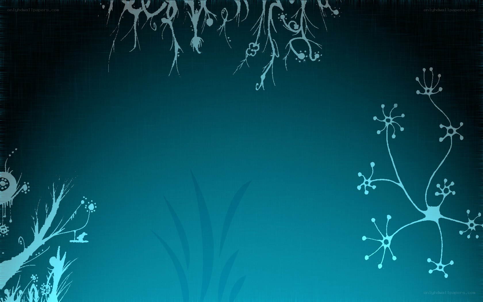 abstract blue underwater scene