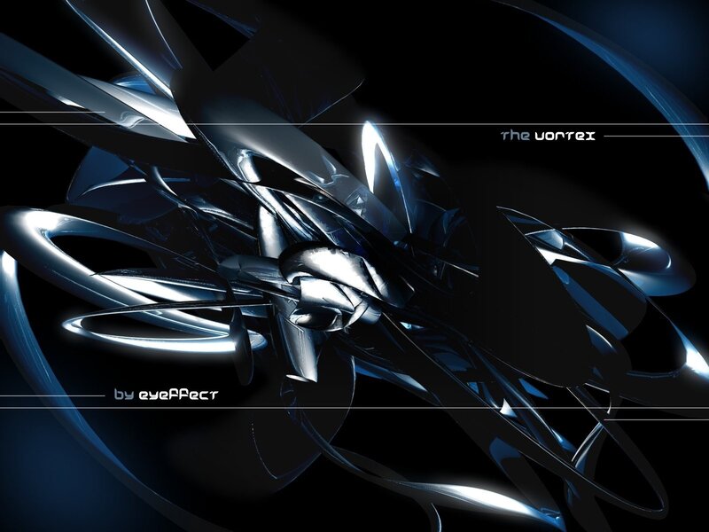 abstract blue vortex design