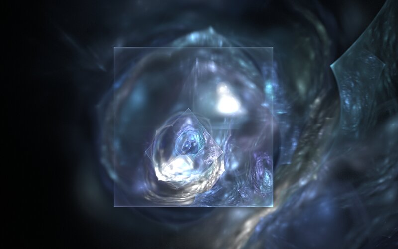 abstract blue vortex tunnel