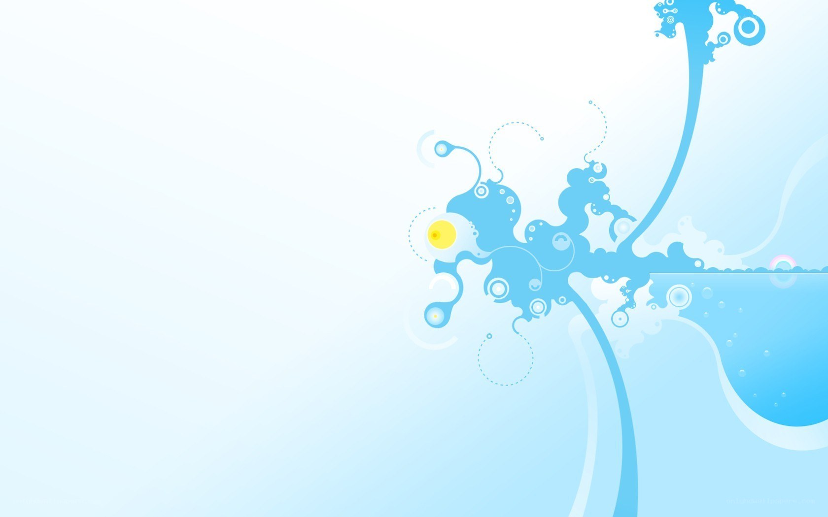 abstract blue water design