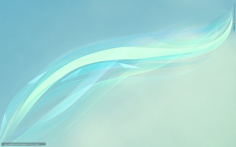 Abstract Blue Wave — Calm, Digital Art, Lines