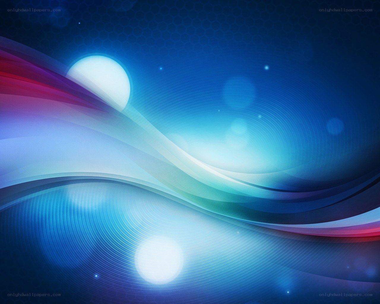 Abstract blue wave design