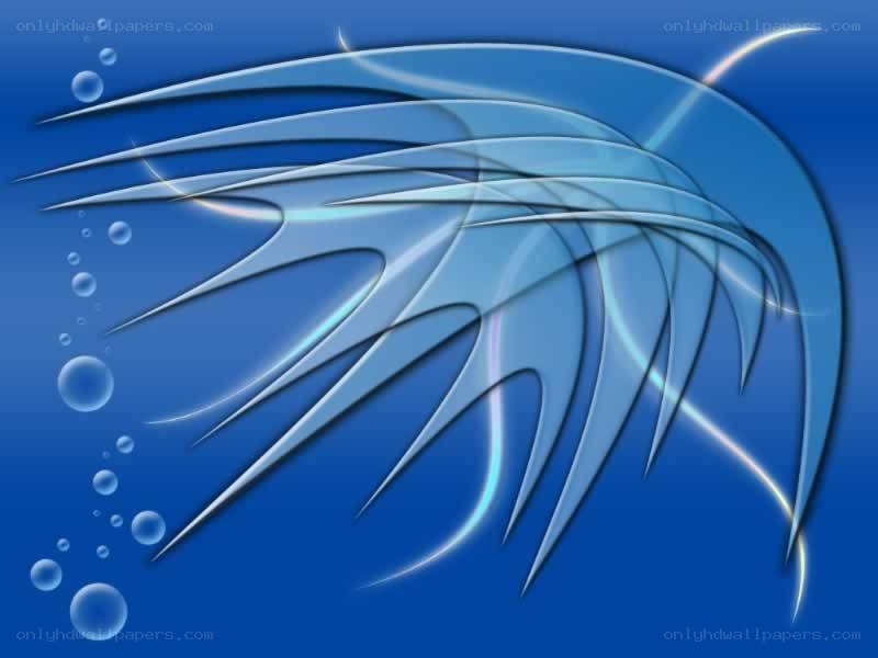 abstract blue wave design
