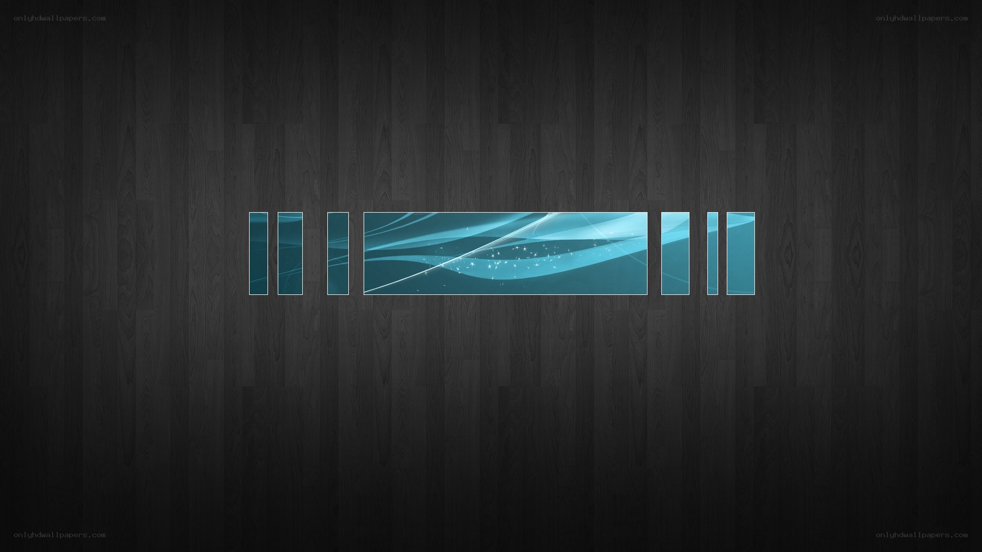 abstract blue wave design