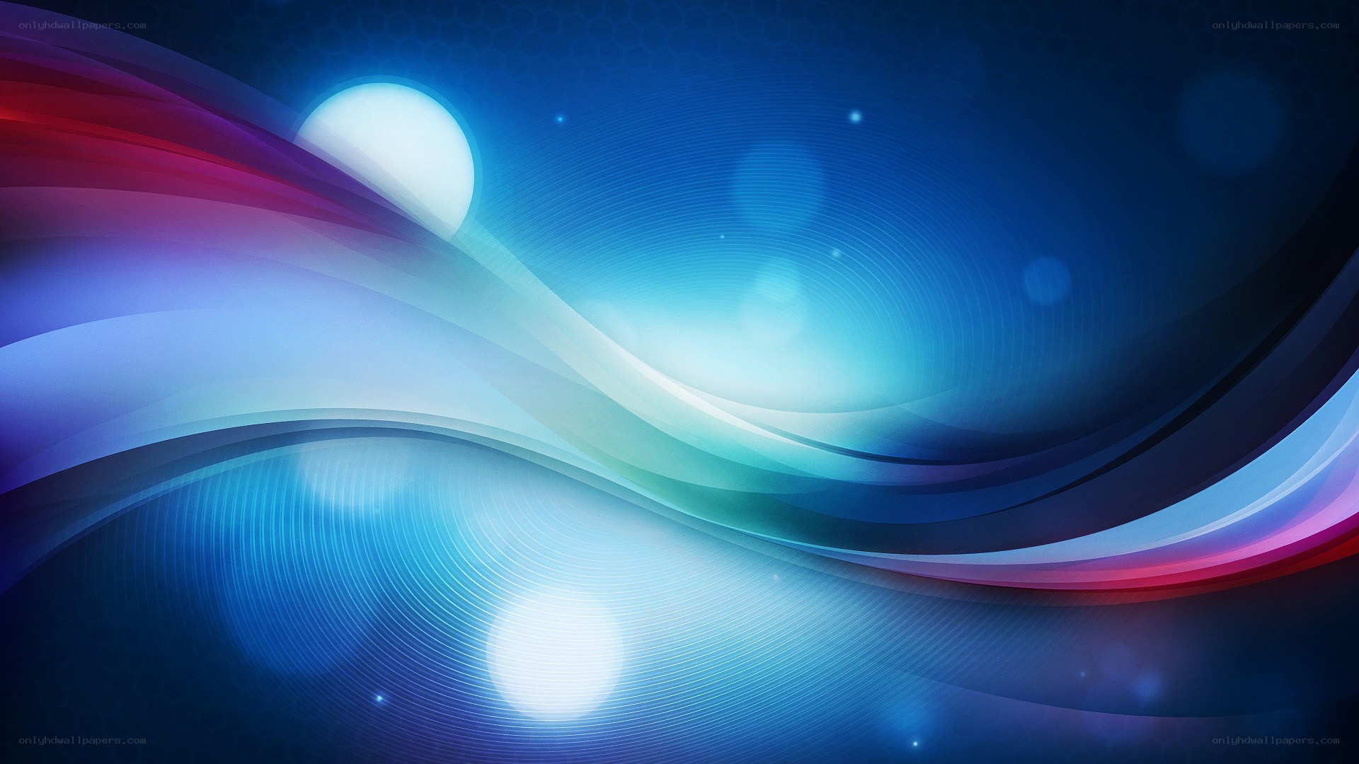 Abstract blue wave design