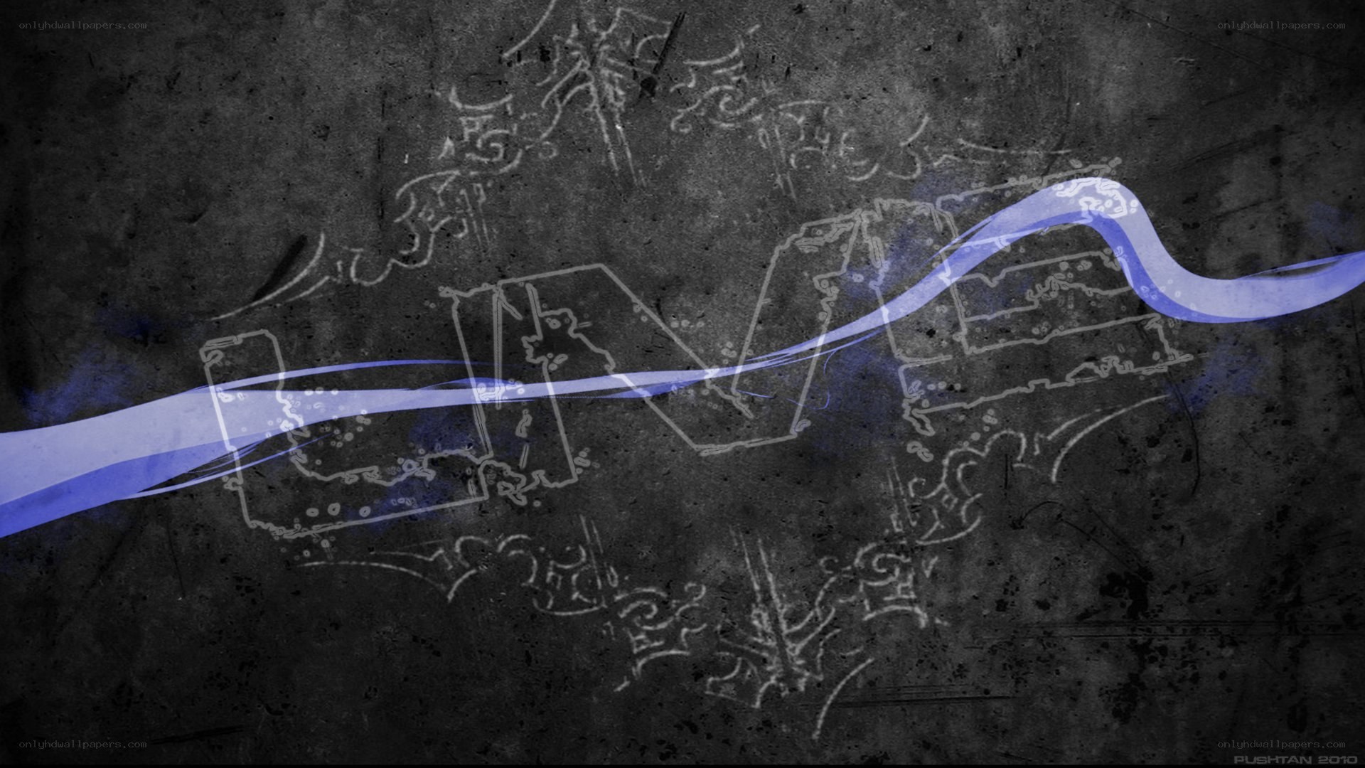 abstract blue wave design