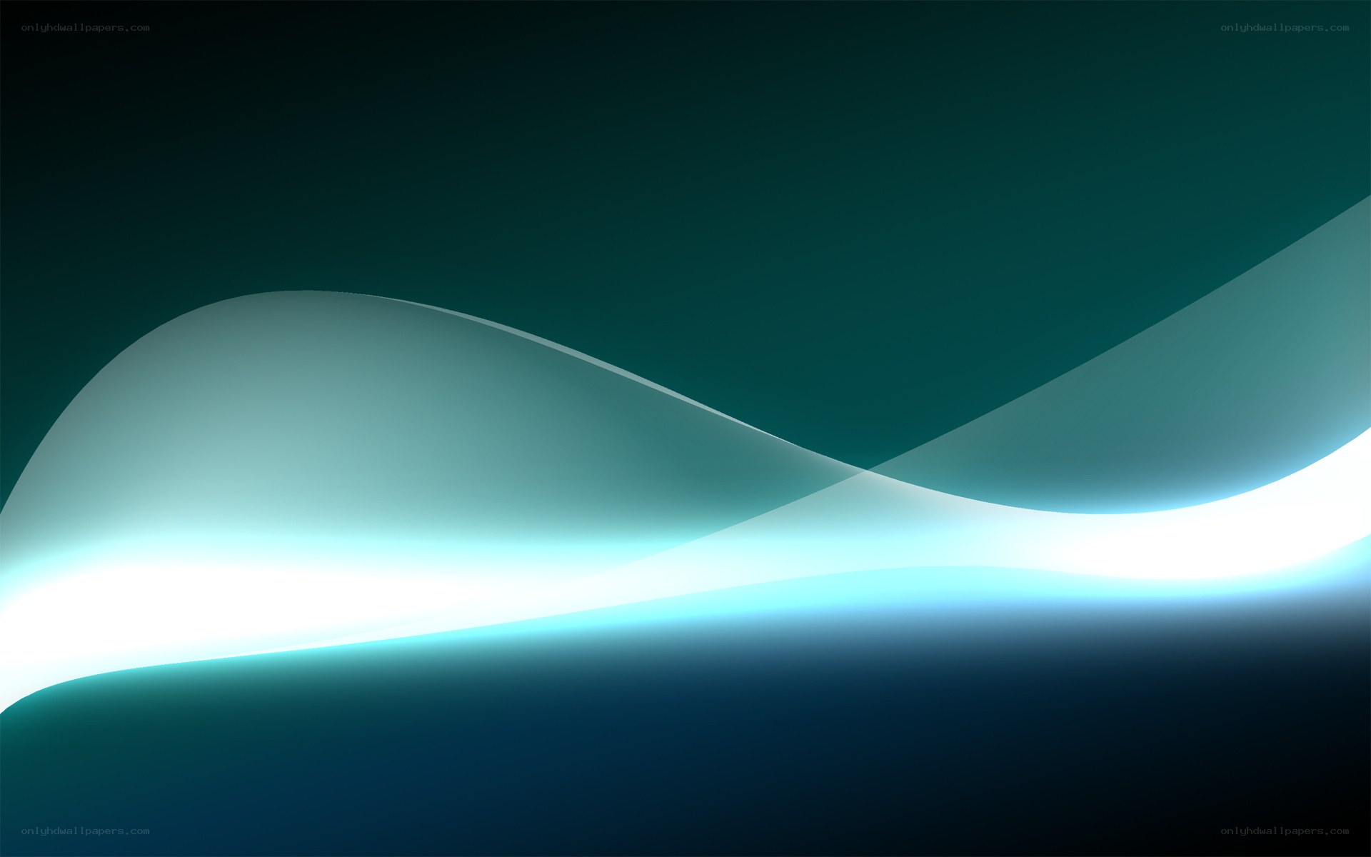 Abstract blue wave design