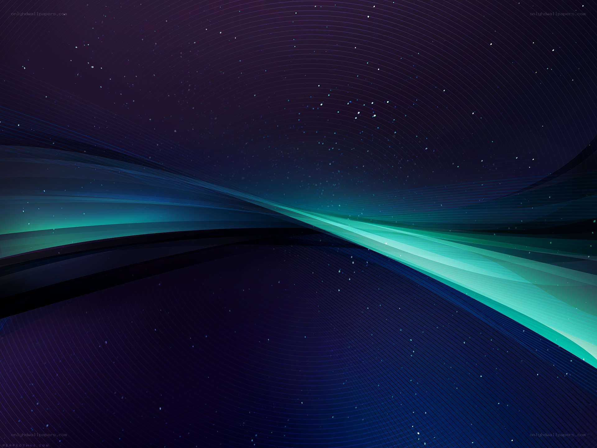Abstract blue wave design