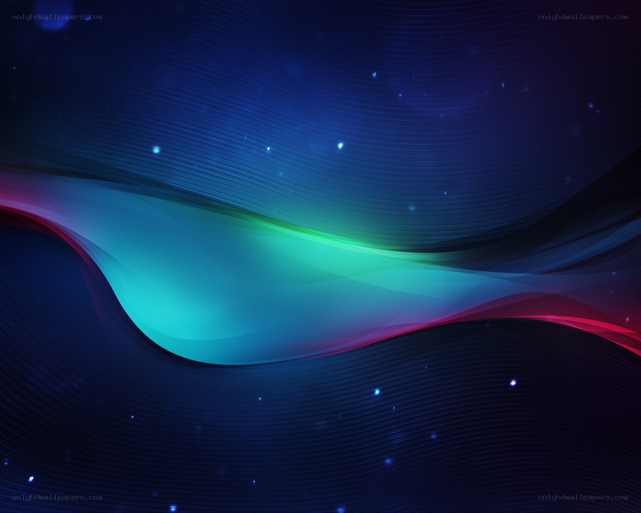 Abstract blue wave design